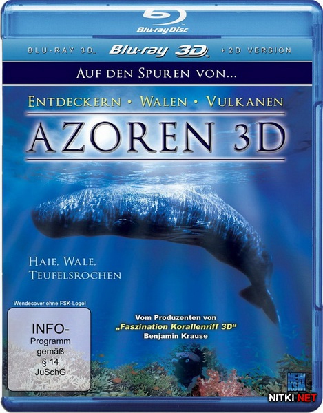  : , ,  / Azores 3D: Sharks, Whales, Manta Rays (2011) Blu-ray [3D, 2D] + BDRip 1080p 3D / 720p / AVC