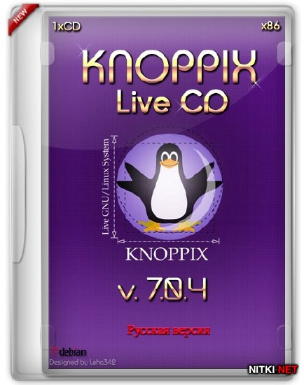 KNOPPIX 7.0.4 Live CD (x86/RUS/ML/2012)